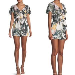 Club Monaco Multicolor Floral Romper